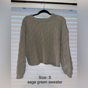 Sage green sweater